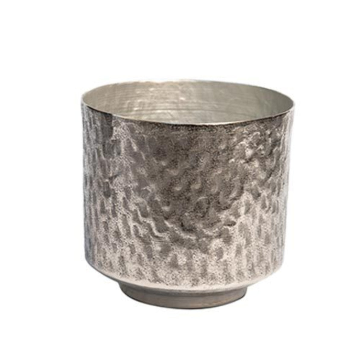 Aluminum Vase Decorative Metal Vase Lustrous Vessel for Decorators, Homeowners, Entryway