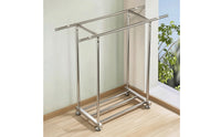 Foldable Clothes Drying Rack Floor-Standing Laundry Drying Rack Heavy Duty Rust-Resistant for Families, Homeowners