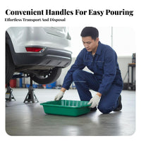 Oil Drain Simple to Clean to Clean Large Capacity Oil Collect Pan Reusable Automotive Drip Tray for Mechanics, Home Mechanics, Auto Repair Shop