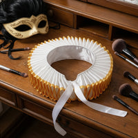 Ruff with Tie Closure Costume Clown Lightweight Accessory for Masquerade