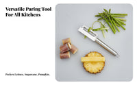Sugarcane Peeling Tool Stainless Steel Pineapple Peeling Tool Hard Skin Peeling Multipurpose Fruit Cutter Professional Grade