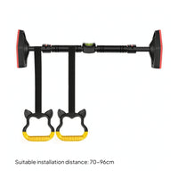 Pull-up Bar with Bubble Level Adjustable Doorway Pull-up Bar Safe for Home Gym