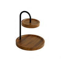 Two-Tier Tabletop Rack Saving Countertop Organizer Multi Purpose Display Riser for Desktop