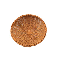 Fruit Basket Rattan-Style Woven Bowl Shallow for Kitchen