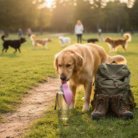 Dog Mobile Water Dispenser Bottle Large Capacity Portable Dog Water Bottle Lanyard Strap for Medium Dogs, Walking, Hiking