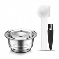 Stainless Steel Coffee Capsule Customizable Stainless Steel Cups Portable Refillable Pod for Kitchen