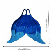 Training Monofin Material Mermaid Monofin Comfortable Foot Pockets Mermaid Aquatic Fin for Pool
