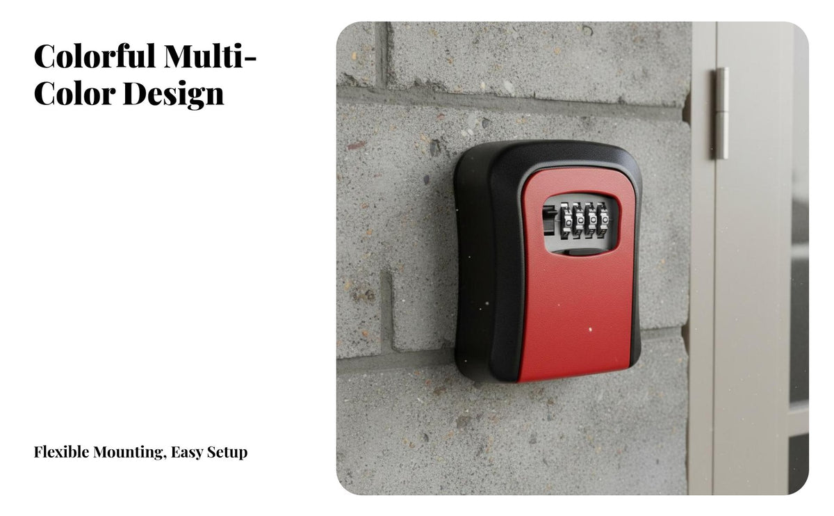 mountMounted Code-Based Lock Hider Easy Installation mountMounted Code-Based Lock Hider Weatherproof Security Device for Homes Entrance, Garage