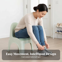 Light Luxury Design Pudding-Shaped Stool multi-functional Small Chair Thickened and long-lasting Household Furniture Rounded Edges for Children, residents, Living Room, Entryway, Playroom, Bathroom
