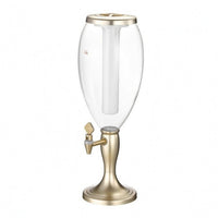 Illuminated Beer Dispenser Column Matching Base Single Beer Column Transparent Drinkware