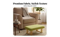 Space-Saving Design Upholstered Ottoman Comfortable Padded Seat Upholstered Low Stool Multifunctional Footrest adaptable for awayice Workers, Students, Seniors, Under Desk, Living Room, Bedroom, Entryway