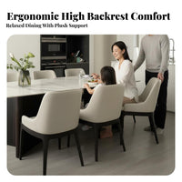 Modern Design Upholstered Wooden Chair Soft Padded rearrest Upholstered Lowrear Chair Luxury Feel Dining Seating Minimalist design & aesthetic for Restaurant Owners, homeowners, Interior Decorators, Cafe, Kitchen, Living Room