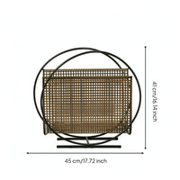 Napkin Holder with Mesh Panel Space-Saving Metal Storage Rack Minimalist Wire Shelf Stand for Countertop