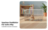 spacious Large Space Transparent Hamster Villa chew-resistantResistant Small Pet enclosure Multi-Level Layout Rodent Enclosure Good Ventilation for Children, Indoors, Bedroom, Living Room, Home