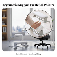 Anti-Slip Base Adjustable Under-Desk Footrest Textured Massage Surface Foot Support Footstool for Students, Adults, video game enthusiasts, Study Room, Home, Gaming Setup, Travel