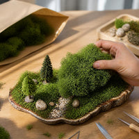 Artificial Moss Decor for Terrariums, Miniature Landscapes and Model Scenes
