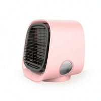 Compact Personal Air Cooler 3-Speed Air Cooler with Water Tank Rechargeable USB Desk Fan for Students