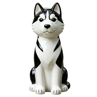 Hand Painted Quirky Dog Vase Handmade Dog Flower Vase 3D Sculpted Table Ornament Whimsical