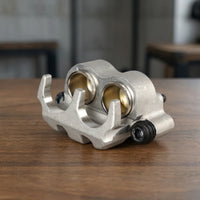 Compact Brake Caliper with Mounting Plate Motorcycle Brake Caliper Precision Hardware Long-Lasting for Garage Maintenance