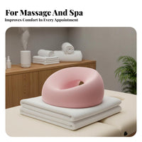 Memory Foam Prone Pillow Ergonomic Design Beauty Bed Headrest Breathable Massage Table Pillow for Estheticians, Spa