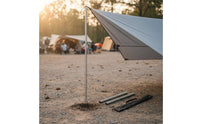 Stainless Steel Tent Pole Heavy Duty Tarp Pole Rust-Resistant Canopy Support Rods for Outdoor, Beach, Backyard