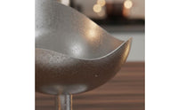 Pedestal Dessert Cup Aged Silver Finish Stainless Steel Dessert Bowl Vintage-Inspired Mousse Cup with Pedestal for Cafe Owners, Afternoon Tea, Parties