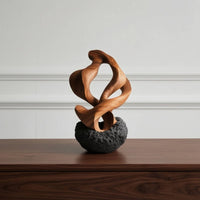 Desktop Ornament Abstract Tabletop Sculpture Artistic Resin Craft for Office Desk, Entryway, Reception Area