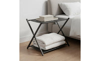 Folding Luggage Rack Easy Assembly Foldable Luggage Rack Sturdy Construction