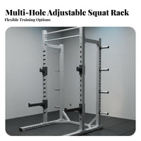 Squat Rack Commercial Quality Partial Rack 400kg Load Capacity Bench Press and Squat Stand for Weightlifters, Bodybuilders, Residential Workout Zone