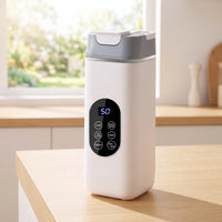 Electric Juicer with Digital Display Rechargeable Portable Juicer Cup Portable Blender Compact for Travelers, Travel, Office