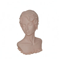 Short Sculpted Hair Earring Display Bust Matte Finish Necklace Display Mannequin Hard PVC Head Bust Mannequin Hollow