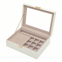 Removable Tray Jewelry Storage Box