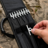 Portable Camping Tent Peg Storage Bag with Tent Stakes