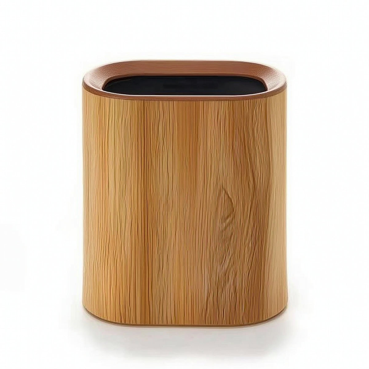 Slim Trash Can Oval Slim Trash Bin Bathroom Wastebasket Modern for Kitchen, Living Room