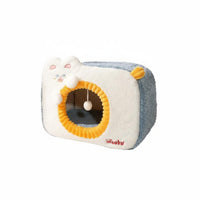 Windproof Warm Cat Nest Cute Design Enclosed Cat Bed Removable Cushion for Kittens, Small Dog Owners, Winter, Indoors, Bedroom