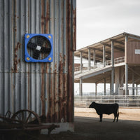 Cowshed Ventilation Fan High Air Volume Livestock Cooling Fan Pure Copper Engine Low Noise for Farmers, Farm, Workshop, Greenhouse