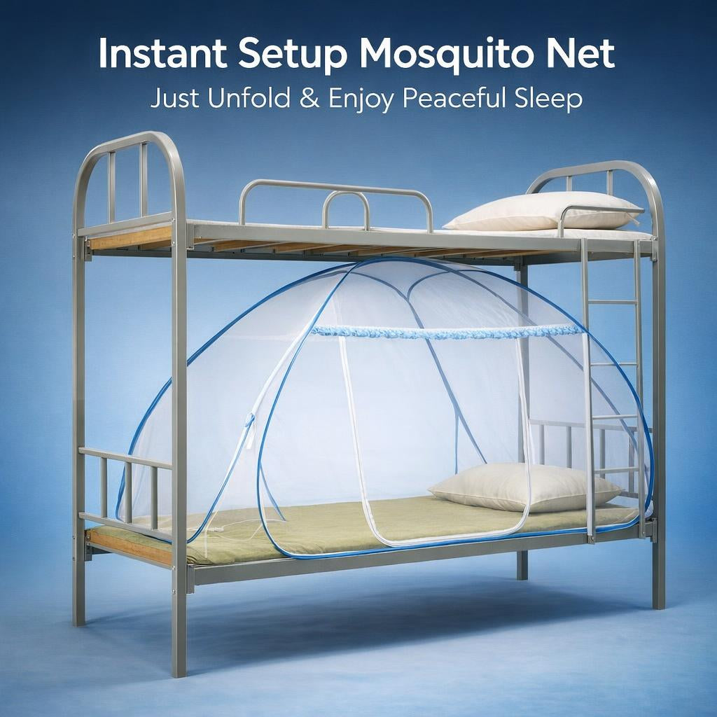 Washable Breathable Bed Tent, Foldable Bed Canopy, Steel Wire Frame Net Tent, Honeycomb Mesh Bed Canopy, Family Bedding Net Tent