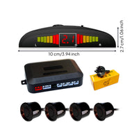 Backing Parking Sensor System with Display Digital Parking Sensor Kit Vehicle Accessory Weatherproof for Drivers, Reversing