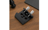 Anodized Finish Locator Scope Base Knurled Thumb Screws Locator Scope Mount Bracket Multiple Mounting Holes Mount Base Threaded Hole