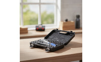 32 Pieces Torques Wrench Set Anti-Slip Tool Set with Hard Shell Case Metric for Home Maintenance, Machine Repair