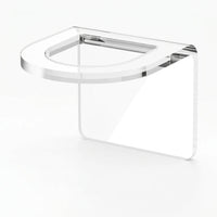 Bathroom Sink and Kitchen Accessory Set of 2, Clear Acrylic Organizer for Countertop or Wall, Easy Clean Sponge Holder for Students