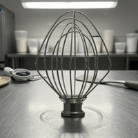 Stainless Steel Balloon Whisk Attachment 4.5 Qt Compatible Wire Whisk Attachment Silver Metal Egg Beater Whip Mixer Easy to Clean