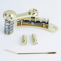 No-Drill Tremolo Bridge with Arm Zinc Alloy Guitar Tremolo System Compatible Tailpiece Metal for Guitarists, Luthier