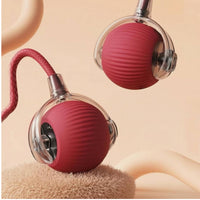 Ribbed Rope Cat Toy Transparent Cat Ball Toy Looped Cord