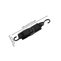 Woven Cargo Tie-down Strap Ratchet Strap with Hooks Sturdy S Hook Long-Lasting for Boats