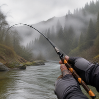 Python Pattern Carbon Fiber Heavy Lure Fishing Rod for Long Casting