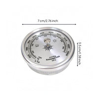 Round Analog Weather Instrument with Scale Air Pressure Meter Traditional Design Air Pressure Meter