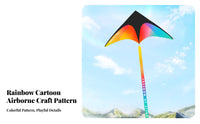 Single Line Kite Easy to Fly Beginner Kite in Light Wind for Beach, Adults