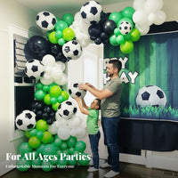 Global Soccer Tournament Inspired Soccer Theme Balloon Set Easy to Assemble Football Theme Balloon Set Versatile Decor for Children, Adults