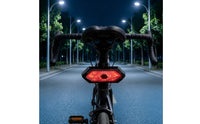 Bike Tail Light with Wireless Controller Control USB-Rechargeable
